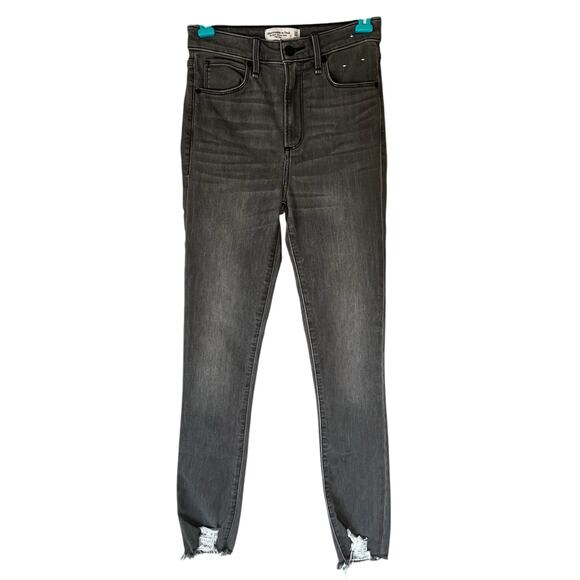 Abercrombie & Fitch The Super Skinny Ankle High Rise Jean Size 24/00 - Picture 1 of 11
